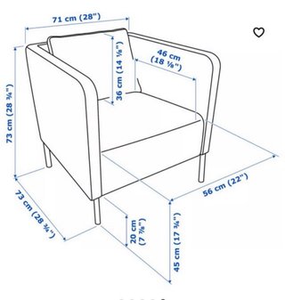 Poltrona arancione Ekerö Ikea