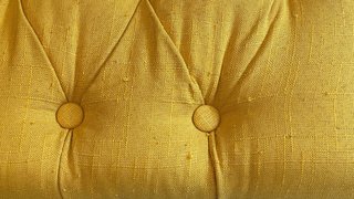 Banco de pie de cama amarillo 150cm
