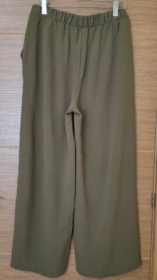 Pantalón fluido verde CORTEFIEL