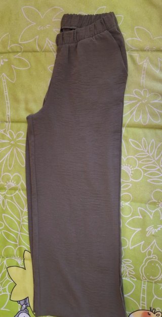 Pantalón fluido verde CORTEFIEL