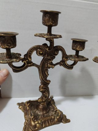 Coppia Candelabri  Stile Barocco