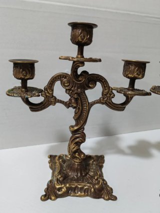 Coppia Candelabri  Stile Barocco