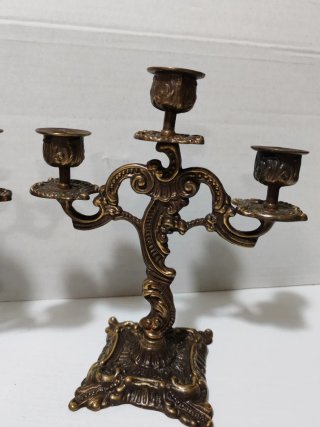 Coppia Candelabri  Stile Barocco