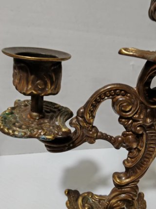 Coppia Candelabri  Stile Barocco