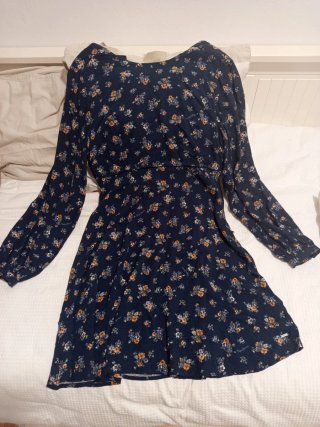 Vestido Pepe Jeans floral azul manga larga