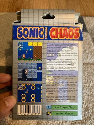 Sonic Chaos Sega Game Gear