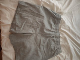 Bermudas Hollister Lino Talla M Gris