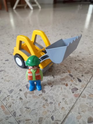 Cochecito Playmobil con figura