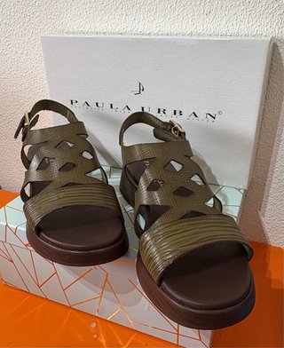 Sandalias Paula Urban Verde Kaki ñ