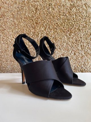 Tacones Zara Negros Talla 38