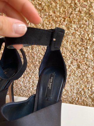 Tacones Zara Negros Talla 38