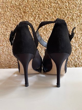 Tacones Zara Negros Talla 38