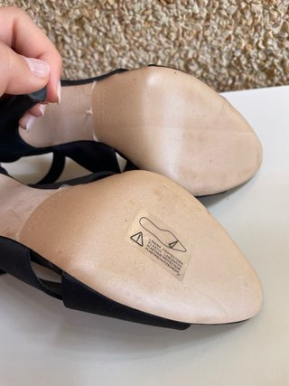 Tacones Zara Negros Talla 38