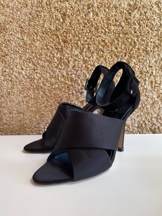 Tacones Zara Negros Talla 38
