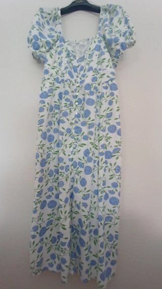 Vestido Springfield T-42 Flores Azules