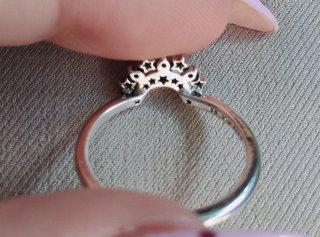 Anillo Pandora Luna y Estrellas