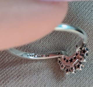 Anillo Pandora Luna y Estrellas