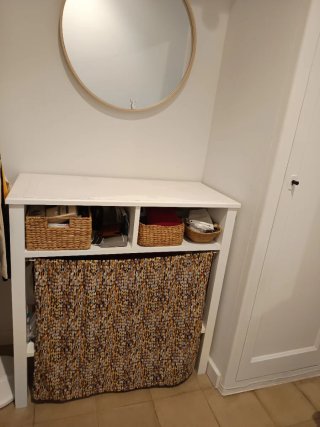 Mueble recibidor blanco