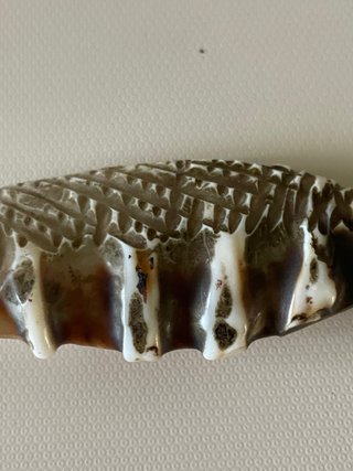 Pesce vintage scolpito a mano fermacarte