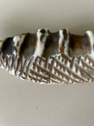 Pesce vintage scolpito a mano fermacarte