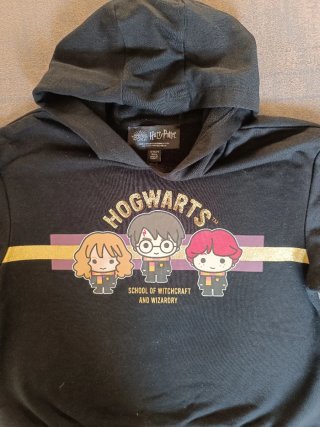 Sudadera Chica Harry Potter T.13-14a Negra Capucha