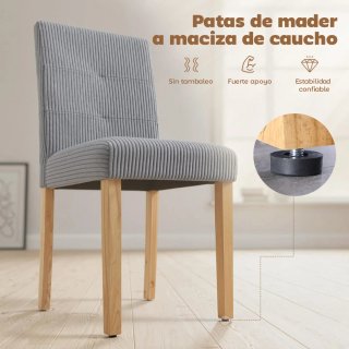 Pack 4 Sillas Comedor Respaldo Alto