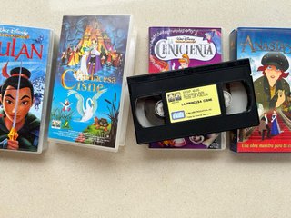 Pack 4 VHS Clásicos Animación Disney