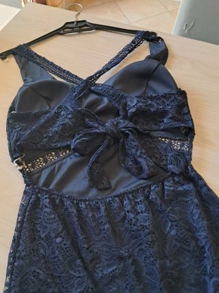 Vestitino in pizzo blu