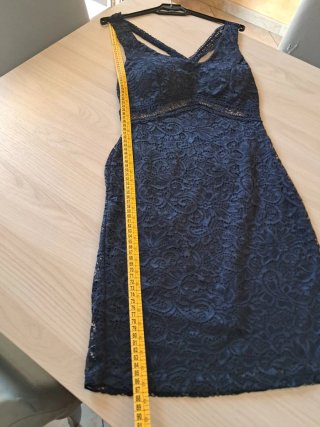 Vestitino in pizzo blu