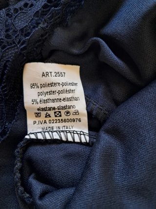 Vestitino in pizzo blu