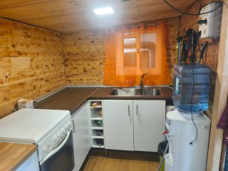 Caravana fija camping