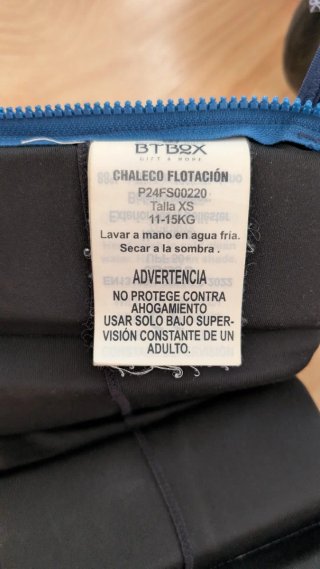 Chaleco flotador y slipstop BTBOX náutico infantil