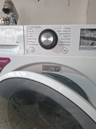 Lavadora LG 9kg Steam A+++ -40%
