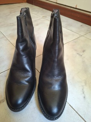 Botas de piel negras talla 41