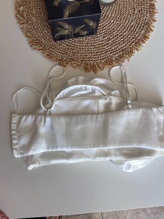 Top Zara Flores Blanco