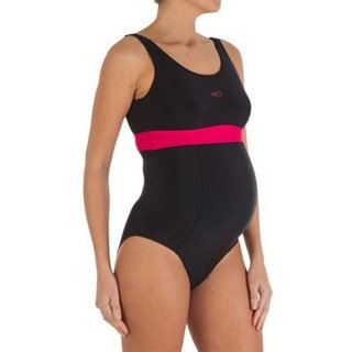Bañador Embarazada Negro y Rosa talla XXL