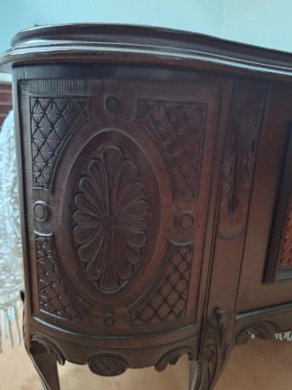 Dormitorio Matrimonio Antiguo Madera Oscura