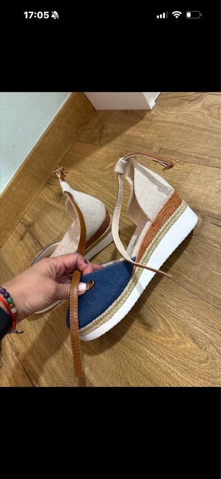 Alpargatas cuña vaqueras