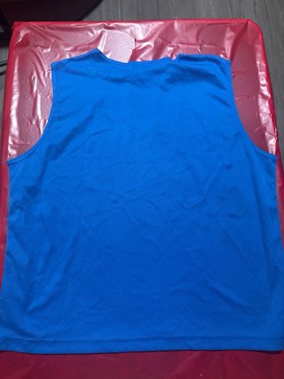 Camiseta sin mangas hombre azul