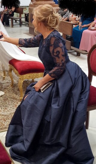 Vestido azul de fiesta