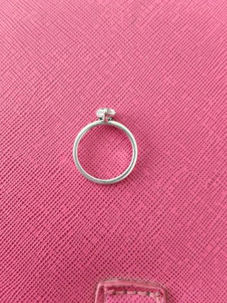 Anillo Pandora Corazón Plata Blanco