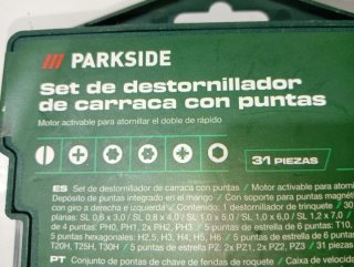 37 Piezas Destornillador  PARKSIDE