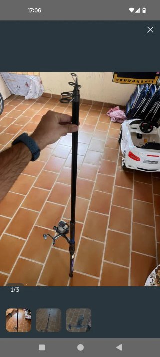 Caña de pescar Thunder 3601 con carrete