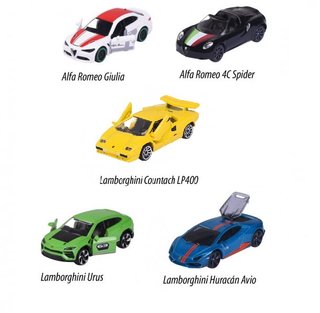 AUTO DA SOGNO ITALIA - 5 AUTO - 1:64 - Metallo - Majorette