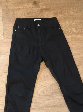 Pantalón pitillo negro algodón Talla S