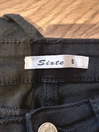 Pantalón pitillo negro algodón Talla S
