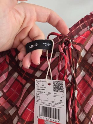 Vestido Largo Mango Estilo Verano Europeo