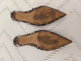 Mules Zara Leopardo Satinadas