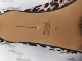 Mules Zara Leopardo Satinadas