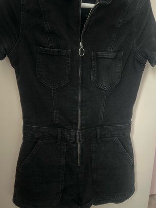 Mono corto vaquero Bershka negro